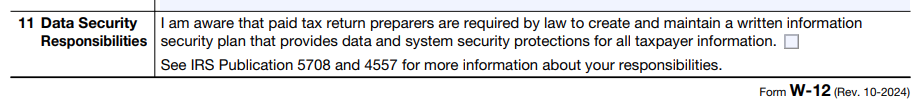 IRS Written Data Security Plan WDSP